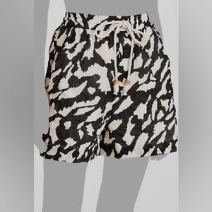 Nanushka Black and White Shorts